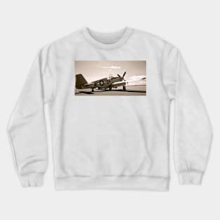 Tuskegee P-51 Mustang Vintage Fighter Plane Crewneck Sweatshirt